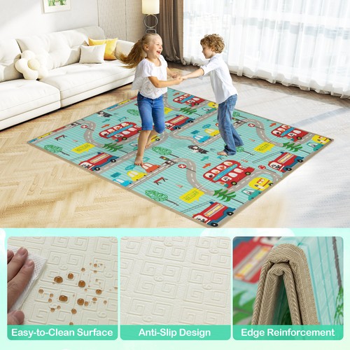 Colorful crawling floor mat - floor,