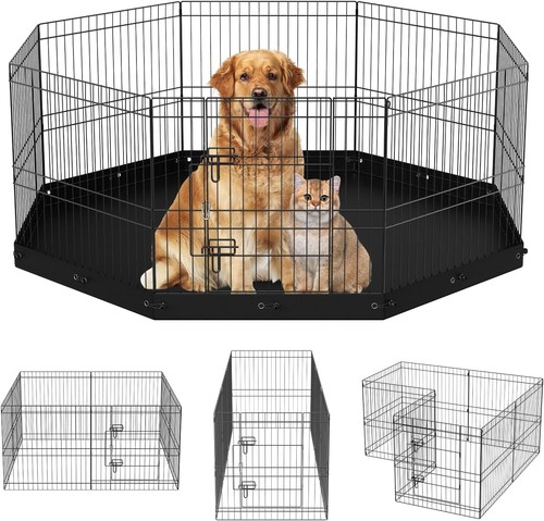 Foldable metal dog - metal, playpen